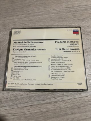 56 CD Música Clásica: Falla, Granados,