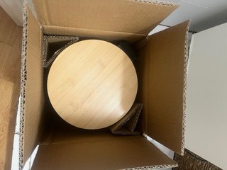 Pattumiera con pedale in acciaio galvanizzato e bambù beige Sosua
