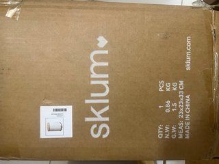 Pattumiera con pedale in acciaio galvanizzato e bambù beige Sosua