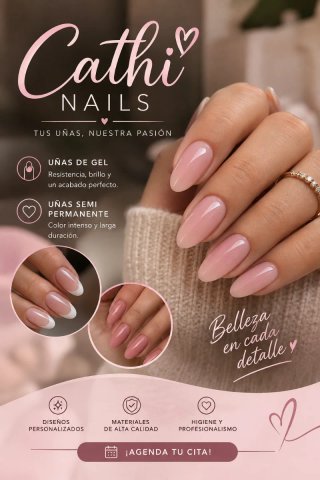 Uñas de gel personalizadas