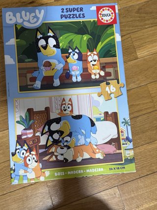 Puzzle Bluey 2 Super Puzzles Educa 16 piezas