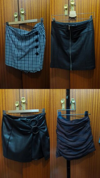 Pack 4 faldas por 20€. Las dejo a 5€ cada una