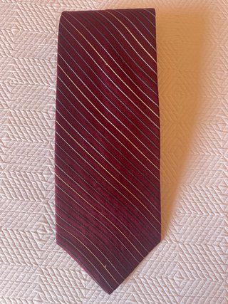 Corbata Calvin Klein Roja Rayas