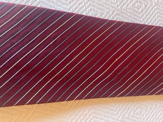 Corbata Calvin Klein Roja Rayas