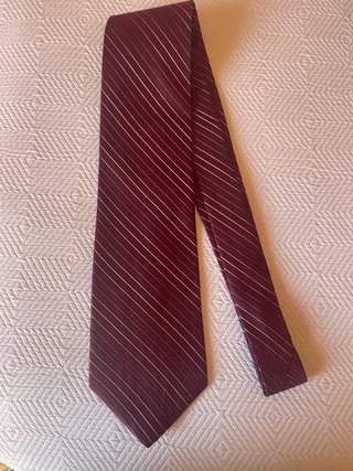 Corbata Calvin Klein Roja Rayas