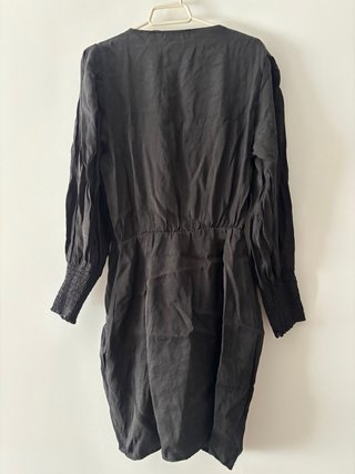 Vestido mini Zara fruncido manga larga