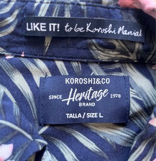 Camisa Hollister Estampado Tropical Talla M