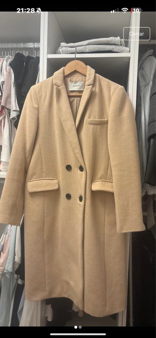 Abrigo Stradivarius Beige Talla M