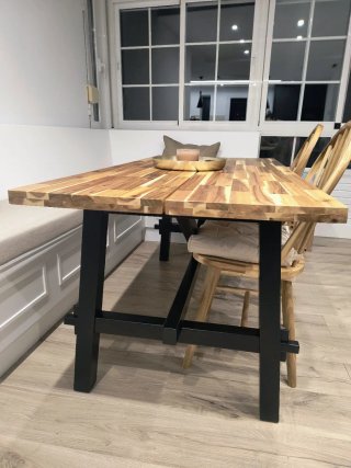 Mesa Comedor Acacia 160x81x74 cm