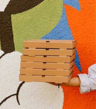 155 cajas de cartón 26 × 26 × 3,5 cm – nuevas