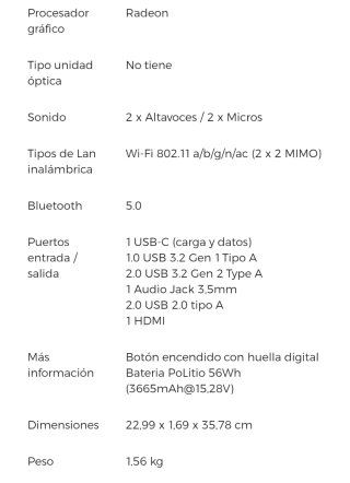 Portátil Huawei Matebook D15 Gris