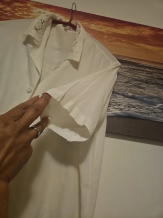 Camicia elegante donna seta grezza tg M