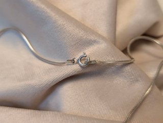 Elegante collar de plata
