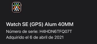 Apple Watch SE GPS 40mm Oro Aluminio