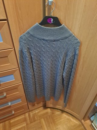 Polo Ralph Lauren Jersey Trenzado Gris