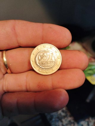 Moneda 1 Euro Búho Grecia