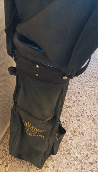 Bolsa de Golf con Palos Vintage
