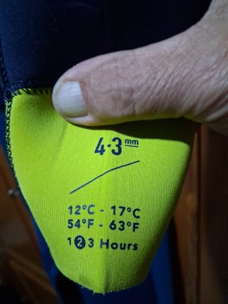 Neopreno Olaian 4/3mm Aguas 12-17°C