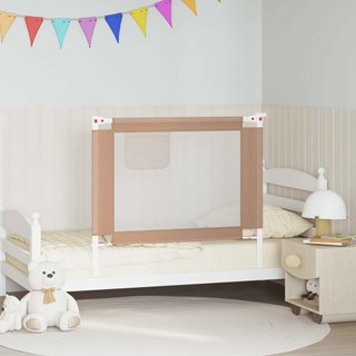 Barandilla Cama Infantil Taupe Tela