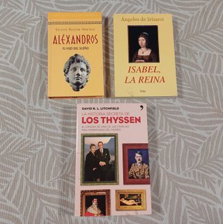 Lote de 3 libros historia y novela histórica