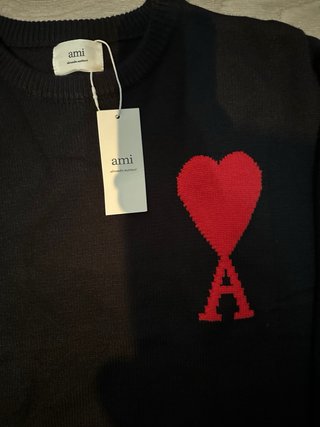Ami Paris Jersey Corazón Negro