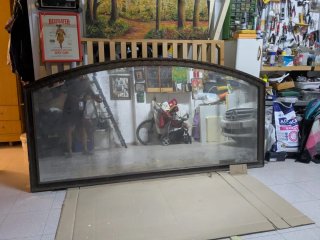 Espejo Antiguo Vintage Madera y Cristal
