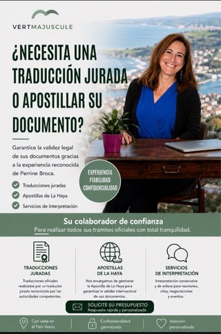 Traducciones juradas francés e otros idiomas.