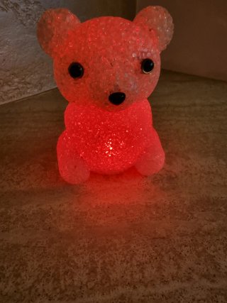 Lampada Orsetto LED Rosa Multicolore