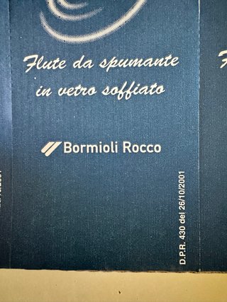 6 Bormioli Rocco Flûte Azzurro