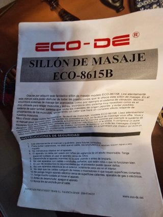 Sillón   masaje relax eléctrico piel