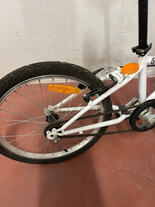 Bicicleta infantil 5-9 años Btwin blanca