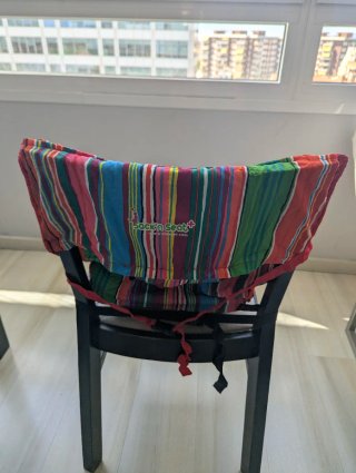 Trona portátil de tela para bebé