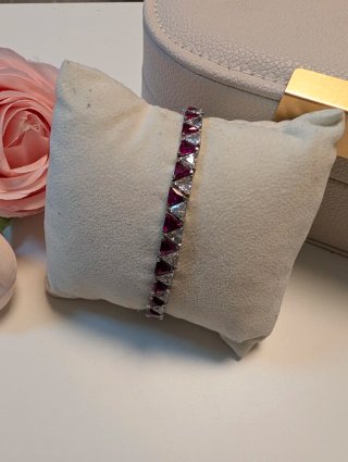 Pulsera Plata con Piedras