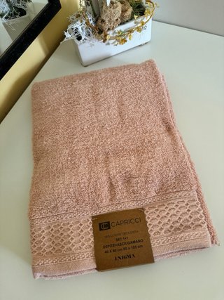 Set 2 Asciugamani Capricci Rosa