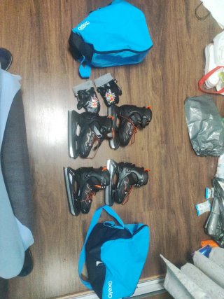 Promoción Kit Patines Hielo Oxelo 35-38+ Accesorio