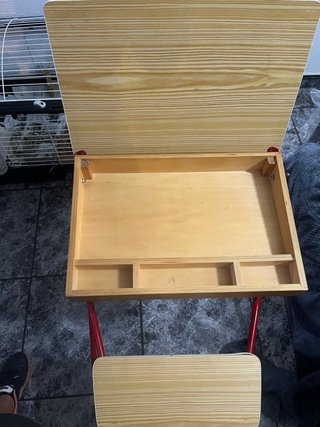 Pupitre infantil plegable madera