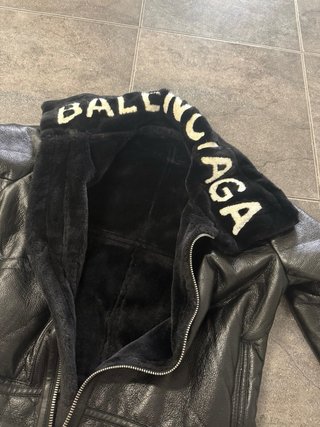 Giubbotto Balenciaga Nero in Pelle Sintetica