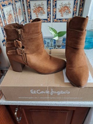 Botines marrones Corte Inglés