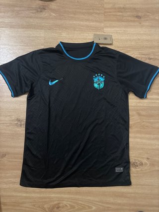 Camiseta Brasil Nike Negra y Azul Talla L