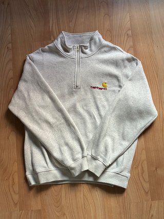 Sudadera Carhartt gris Media Cremallera
