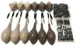✅ 12 plomos de pesca surfcasting, grapas, Urfes.