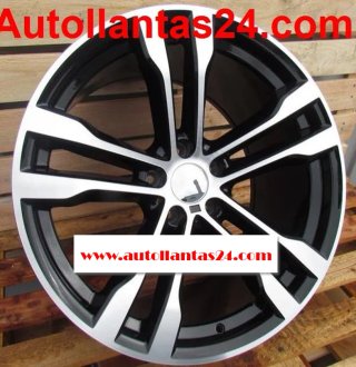 Kit 4 llantas para bmw x5 x6 burkina black r954795