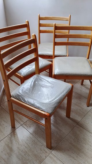 4 Sillas Comedor Madera