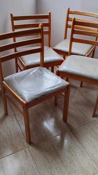 4 Sillas Comedor Madera