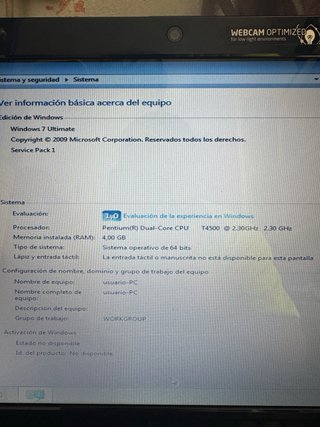 Portátil eMachines 15.6 640GB 4GB RAM