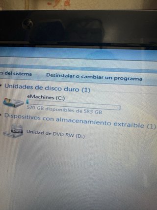 Portátil eMachines 15.6 640GB 4GB RAM