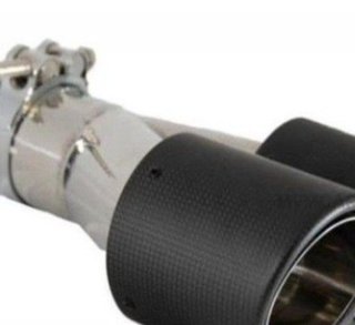 Salidas de escape dobles en fibra de carbono Mod 0