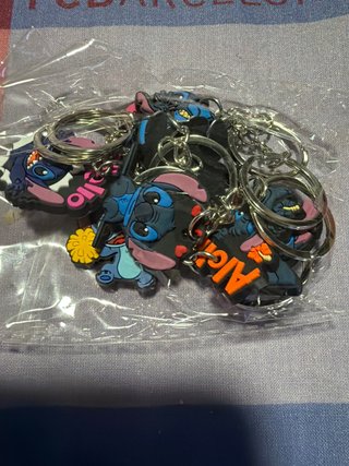 Llaveros de Goma Stitch x 5