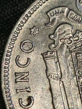 Moneda 5 Pesetas 1949 Estrella 50
