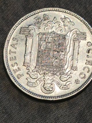 Moneda 5 Pesetas 1949 Estrella 50